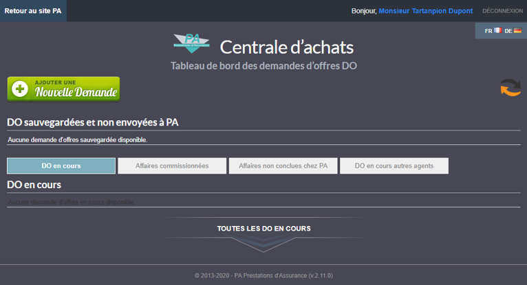 Tableau des DO